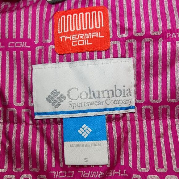 Columbia Thermal Coil Hooded Jacket Women Small. Black/ Pink. Full Zippers..... - Picture 4 of 15